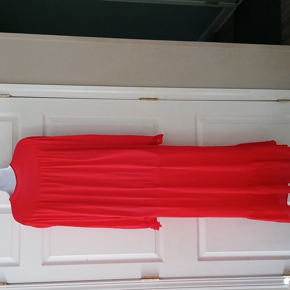 Nancy King red robe and long sleeve nightgown honeymoon vacation romance SZ XL - Picture 12 of 13